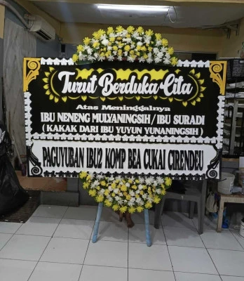 Papan Bunga di Plaza Indonesia